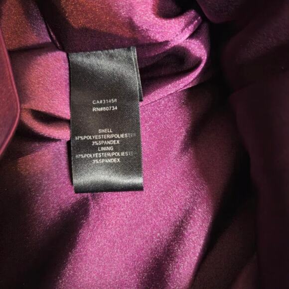 Max and Cleo Strapless Dress Women Size 8 Purple Dark Romance Feminine Pockets - Picture 8 of 10